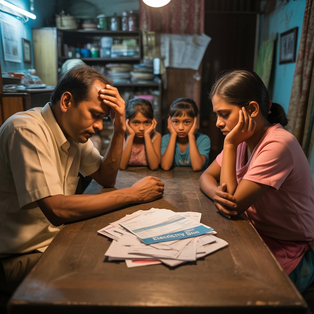 Before full-house Vastu — struggling family